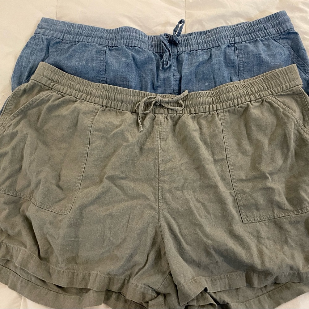 J. Crew linen drawstring shorts